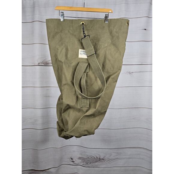 Vintage US Military Seabag Duffle Bag US Canvas Army Green